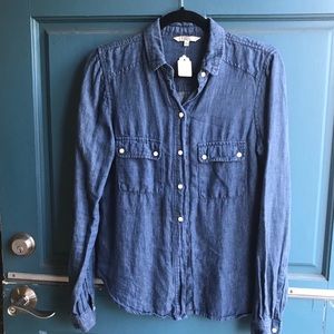 BB Dakota linen button-up shirt